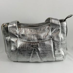Aimee Kestenberg Silver Leather Handbag